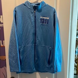 Run Disney- 2024 Half Marathon Blue Zip-Up Jacket